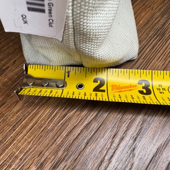 La Dolce Vida canvas clutch makeup bag Quilted Koala Seaglass Green Clutch - Picture 7 of 9